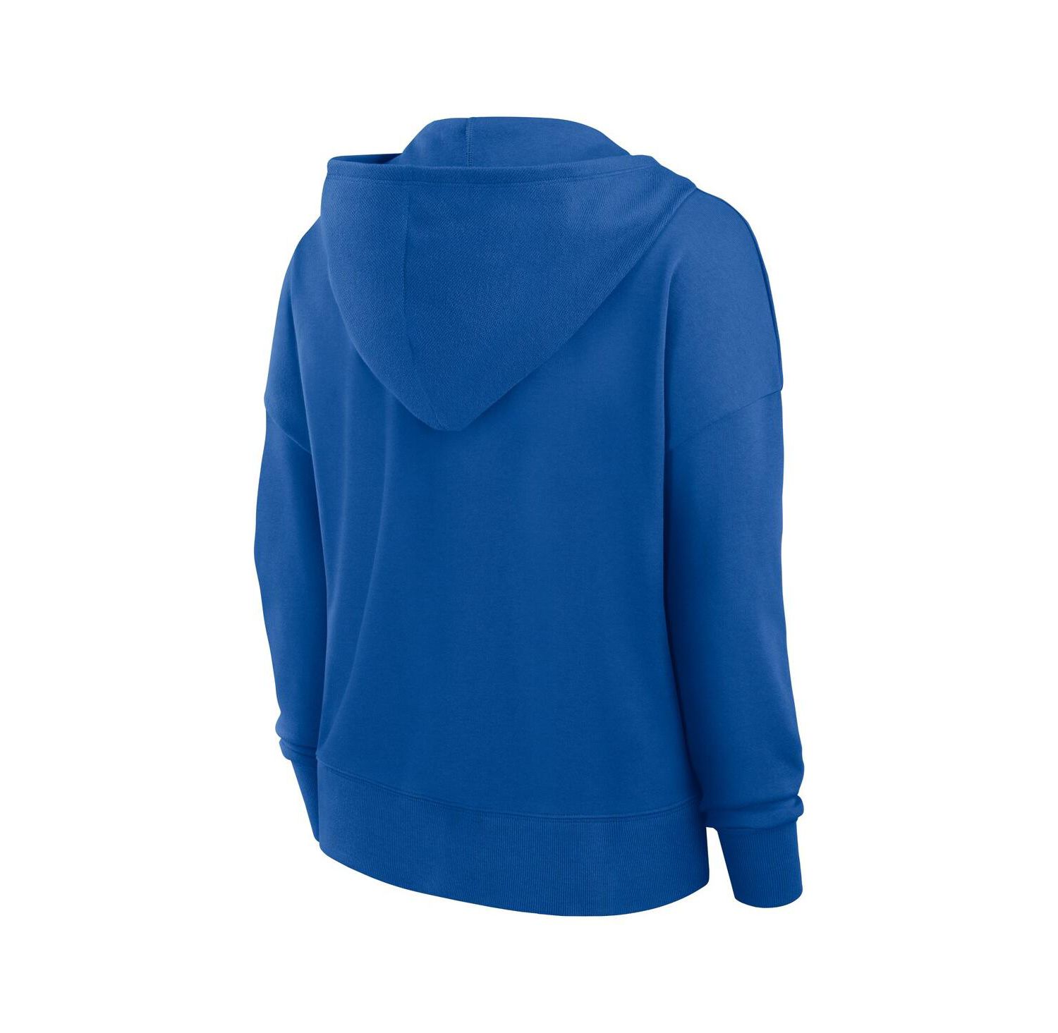 Women's Royal Dallas Cowboys Blitz Left Lace-Up Pullover Hoodie