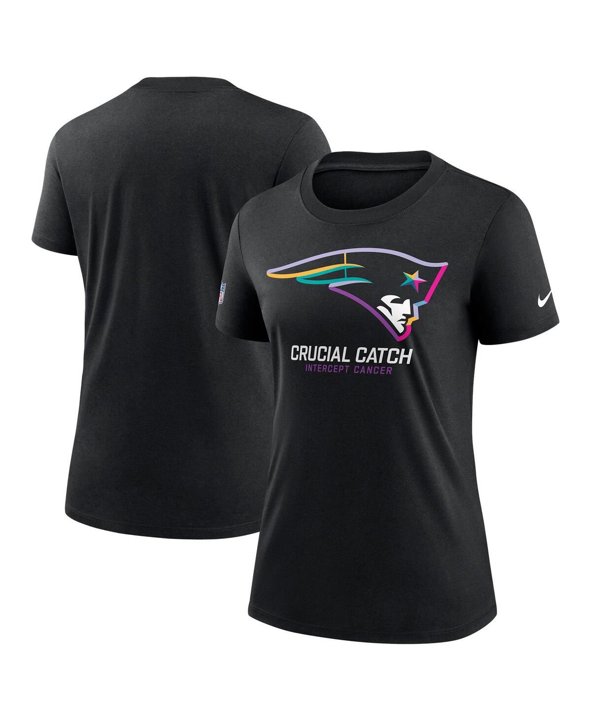 Nike Women's Black New England Patriots 2024 Nfl Crucial Catch Tri-blend T-shirt In Black