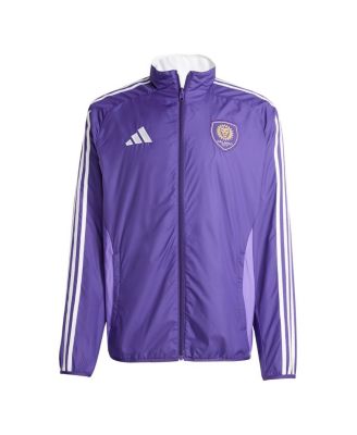 adidas - Men's Purple/White Orlando City SC 2025 Anthem Reversible Full-Zip Jacket