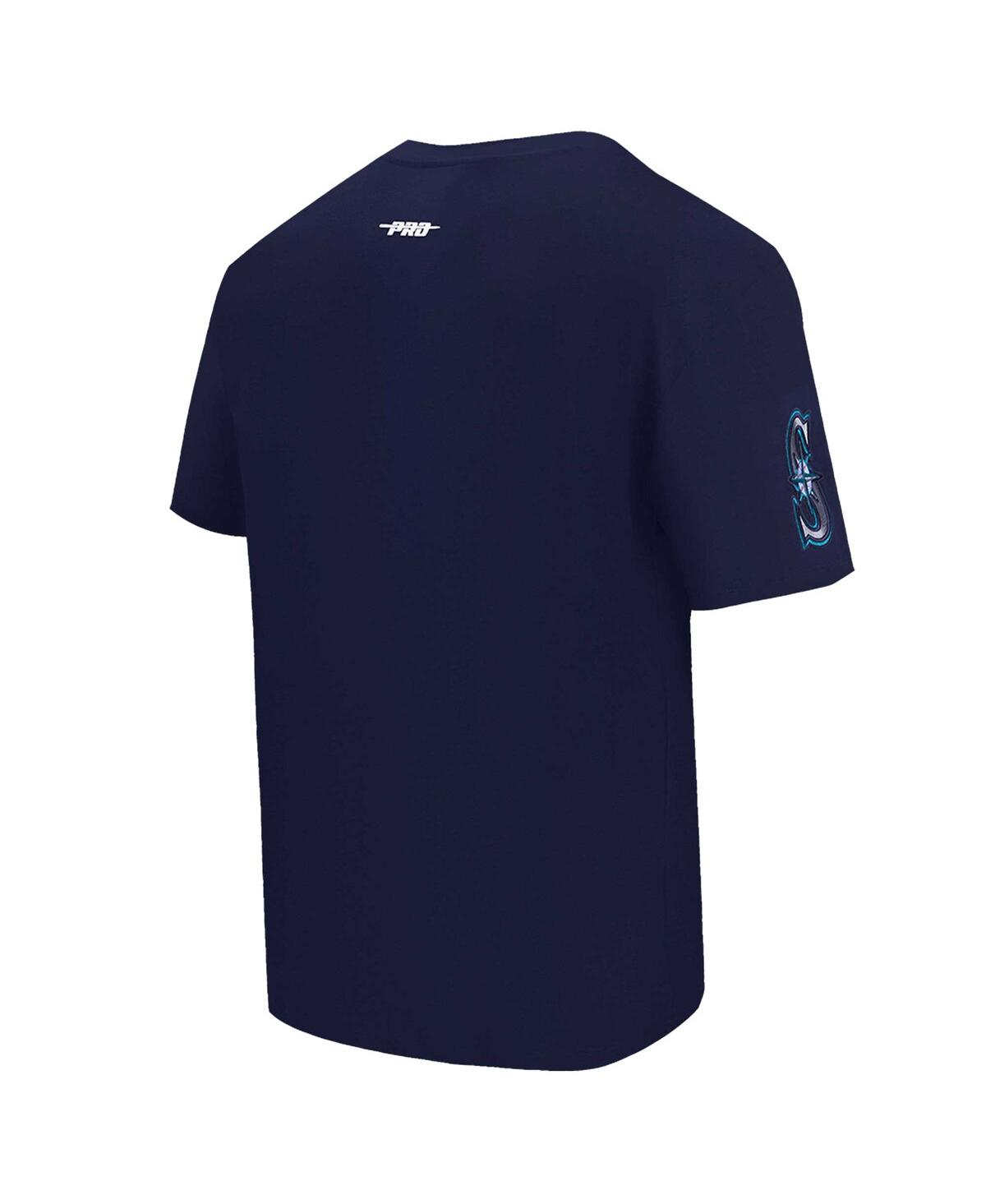Pro Standard Men's Navy Seattle Mariners Turn It Up Dropped Shoulder T-shirt In Blue