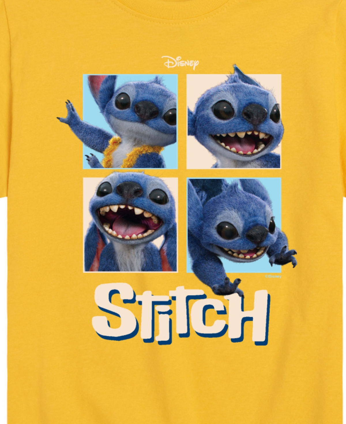 Hybrid Big Boys Lilo Stitch Live Action Stitch Graphic T-shirt