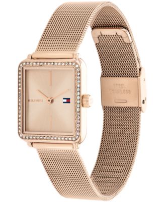 Women's Quartz Carnation Gold-Tone Stainless Steel Bracelet Watch, 21.3mm