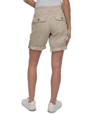 Women's Smocked-Waist Convertible Shorts