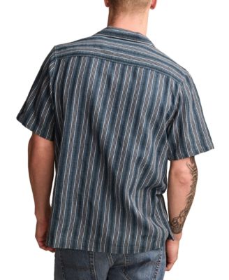 Мужская рубашка Lucky Brand в полоску обычного покроя на пуговицах и шорты с завязками 7 дюймов в полоску обычного покроя от бренда Lucky