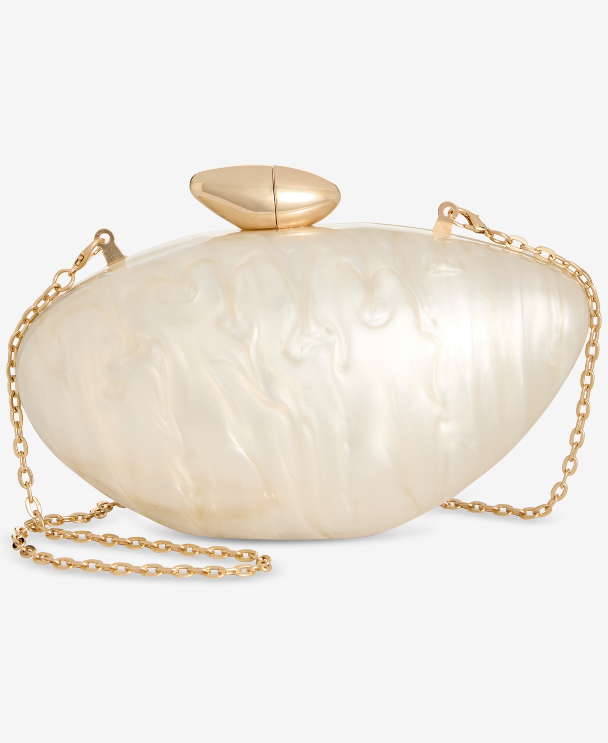 Acrylic Shell Clutch, Exclusively at Macy's - Black