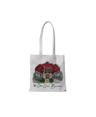 Indigo Falls White Ohio State Buckeyes Laura Wilcox Designs Tote Bag