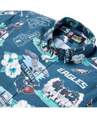 Men's Kelly Green Philadelphia Eagles Scenic Button-Down Shirt