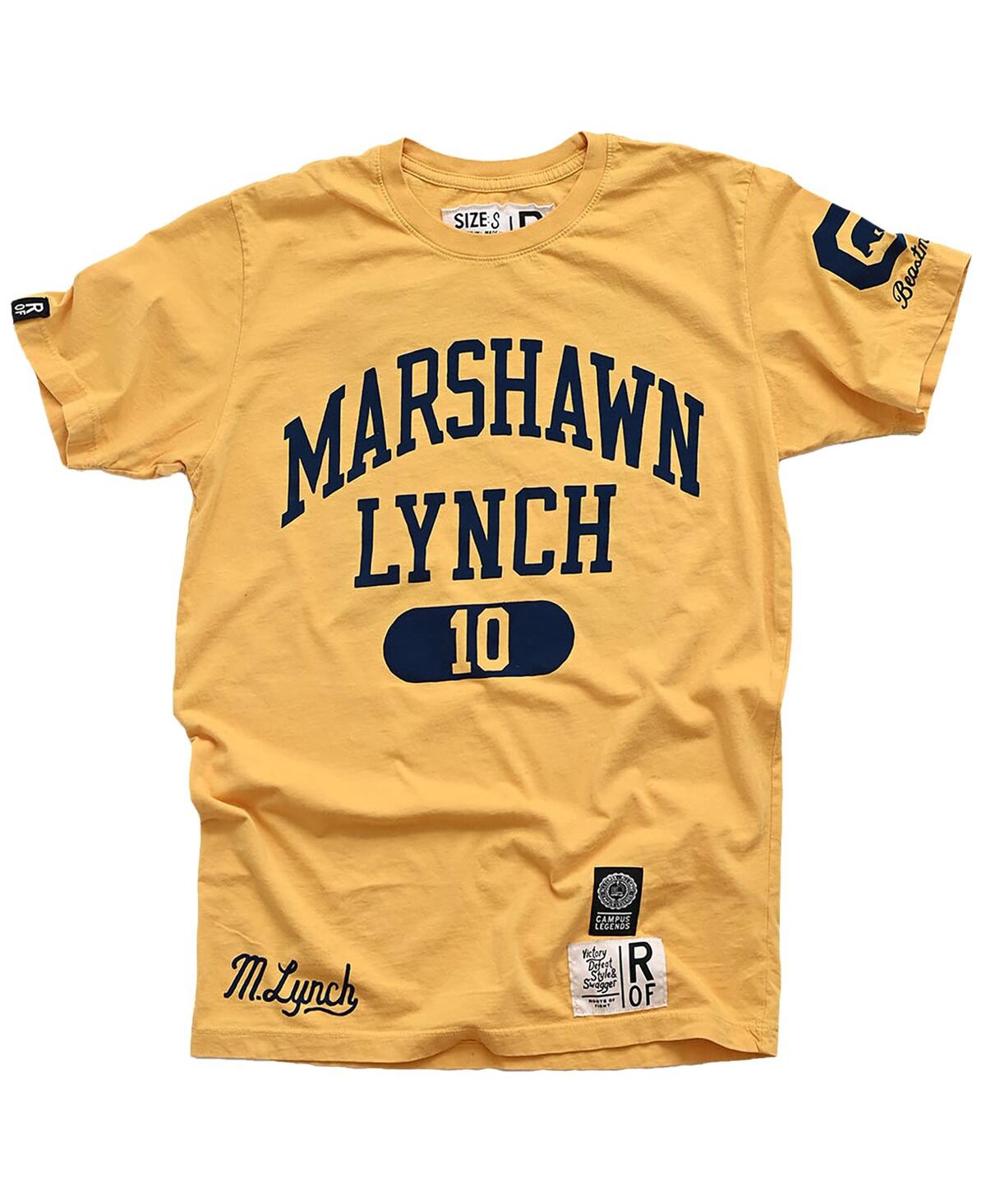ROOTS OF FIGHT MEN'S MARSHAWN LYNCH GOLD CAL BEARS NAME NUMBER T-SHIRT 