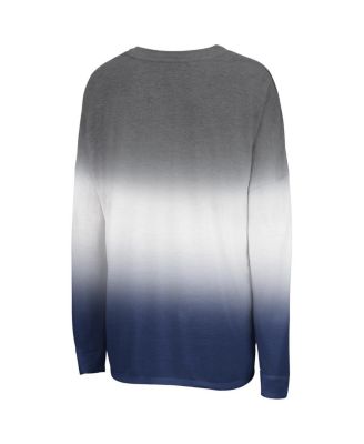 Женская серая футболка Colosseum Penn State Nittany Lions Winkle Dip Dye с длинным рукавом от Colosseum