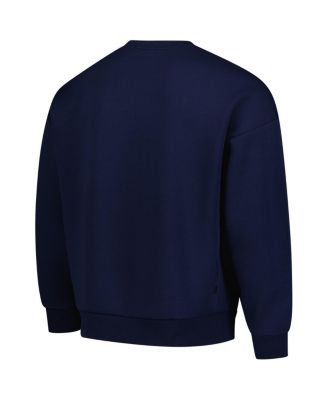 Men's Navy USMNT Luxe Signature Lineage Tri-Blend Pullover Sweatshirt
