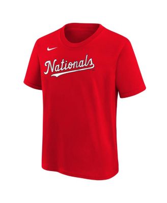 Big Boys and Girls Dylan Crews Red Washington Nationals Player Name Number T-Shirt