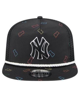 Men's Black New York Yankees Gummy Golfer Trucker Adjustable Hat