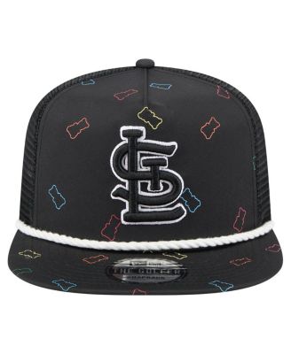 Men's Black St. Louis Cardinals Gummy Golfer Trucker Adjustable Hat