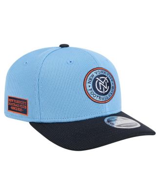 New Era - Men's Sky Blue/Navy New York City FC 2025 Jersey Hook 9SEVENTY Stretch-Snap Hat