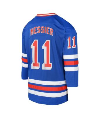 Big Boys and Girls Mark Messier Royal New York Rangers Power Play 2.0 Player with Captain Patch Jersey