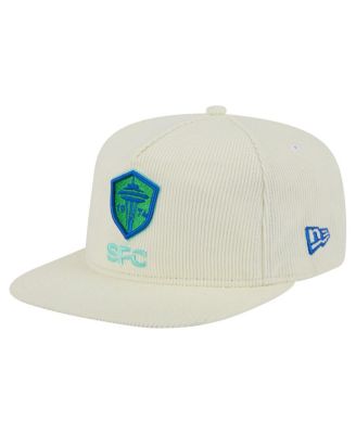 New Era - Men's Cream Seattle Sounders FC 2025 Kickoff Snapback Golfer Hat