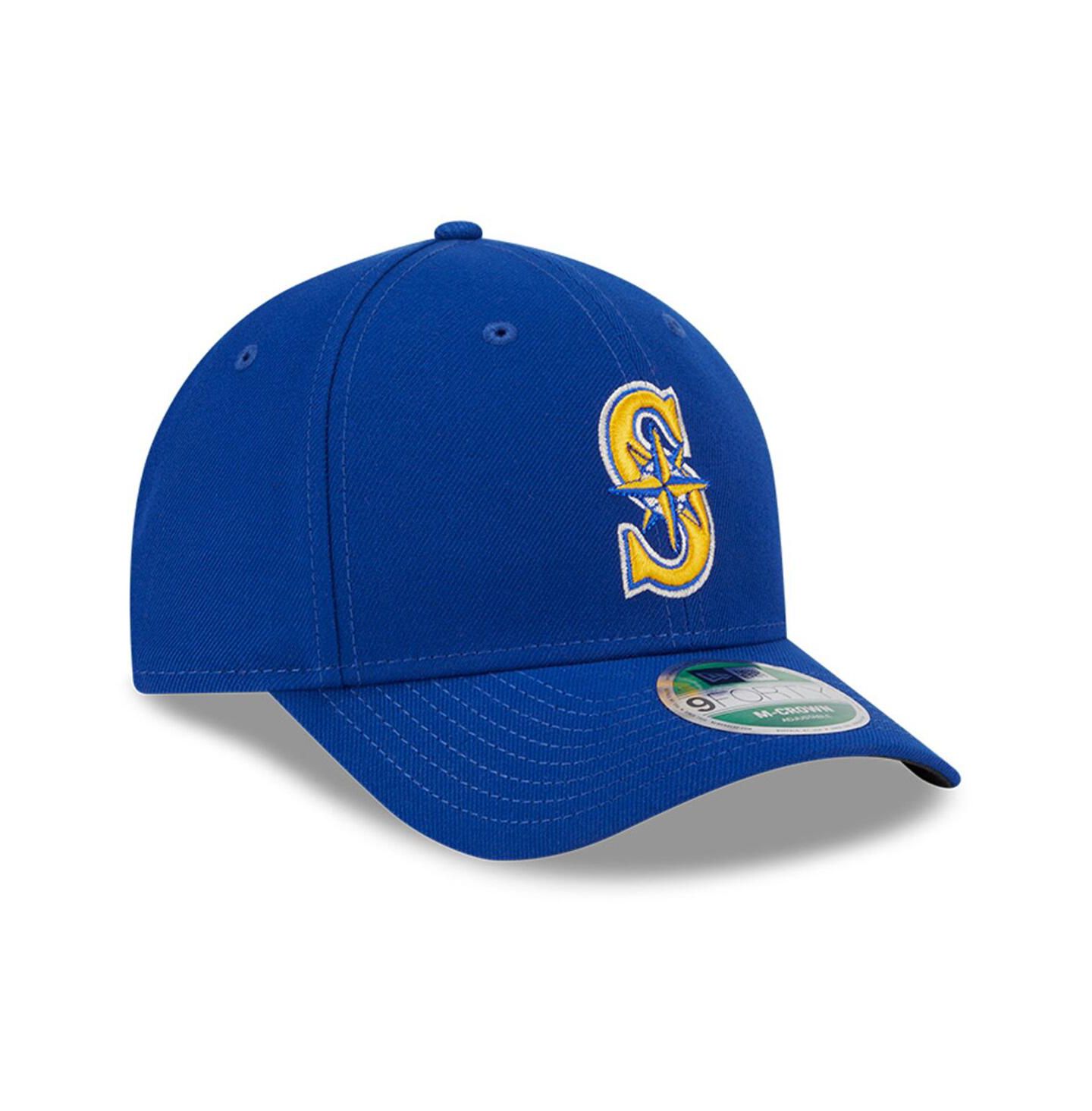 Мужская кепка New Era Royal Seattle Mariners Player Replica 9FORTY Adjustable Hat — фото 4