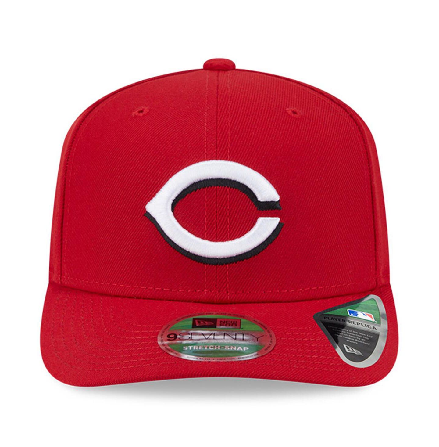 Мужская кепка New Era Red Cincinnati Reds Player Replica 9SEVENTY Adjustable Hat — фото 5