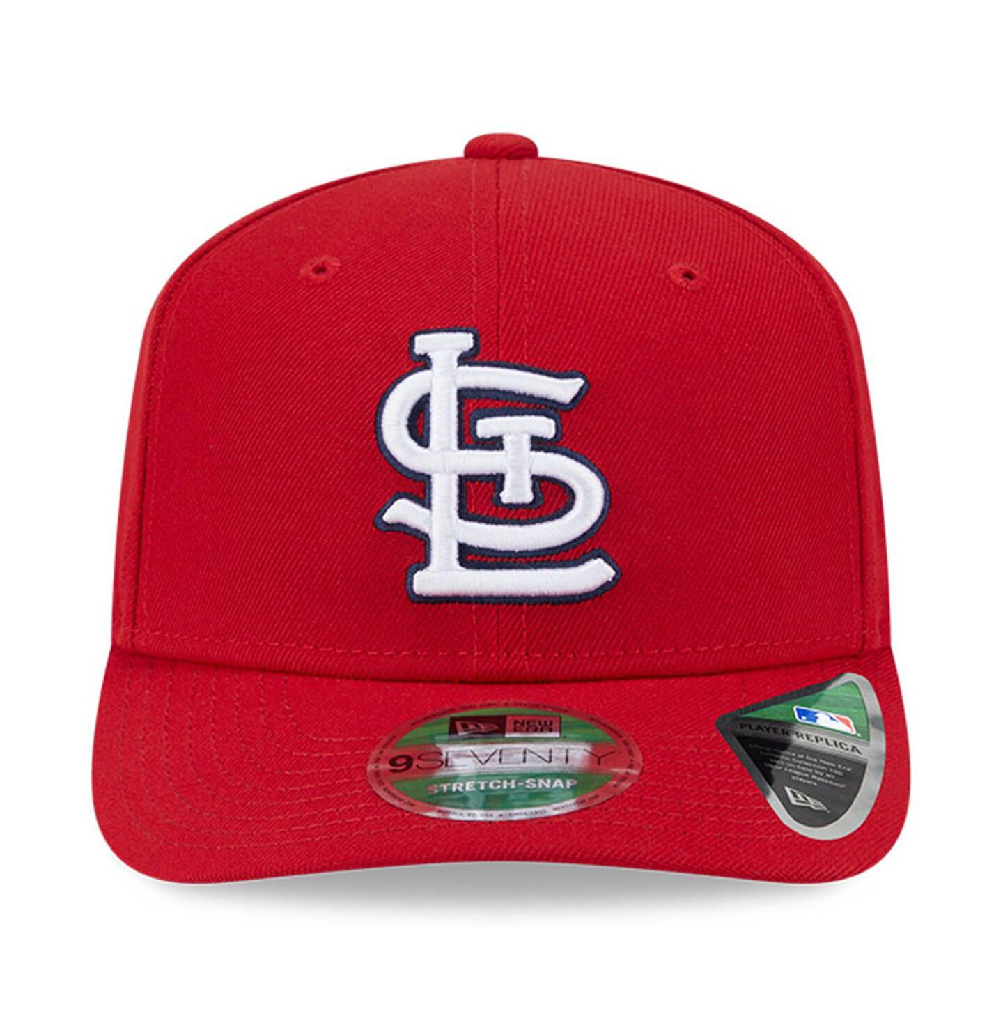 Мужская кепка New Era Red St. Louis Cardinals Player Replica 9SEVENTY Adjustable Hat — фото 5