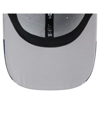 Мужская серая бейсболка New Era Boston Red Sox Linear 39-го размера с гибкой посадкой