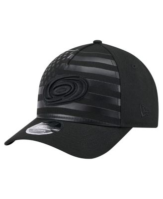 New Era - Men's Black Carolina Hurricanes Game Day Stealth Flag 9FORTY A-Frame Adjustable Hat
