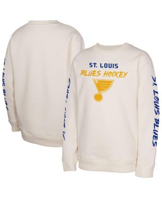 Outerstuff - Big Boys and Girls Cream St. Louis Blues Star Power Pullover Sweatshirt