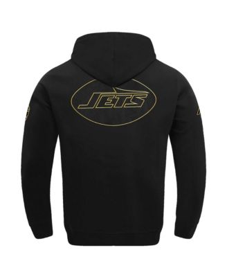 Мужской черный пуловер с капюшоном из шенилла New York Jets Classic от Pro Standard черного цвета