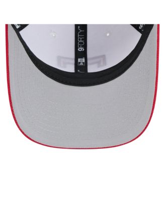 Новая мужская бело-красная кепка Texas Rangers 2025 для тренировок по бейсболке New Era с регулируемой длиной М-образной короны.