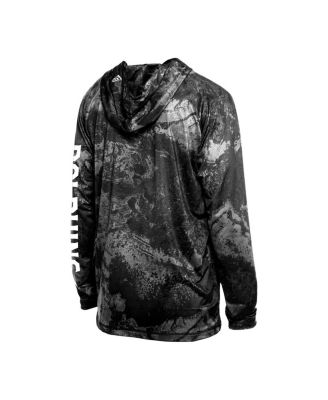 Мужская черная футболка Miami Dolphins Realtree Xtreme Camo Реглан с капюшоном и длинными рукавами от New Era