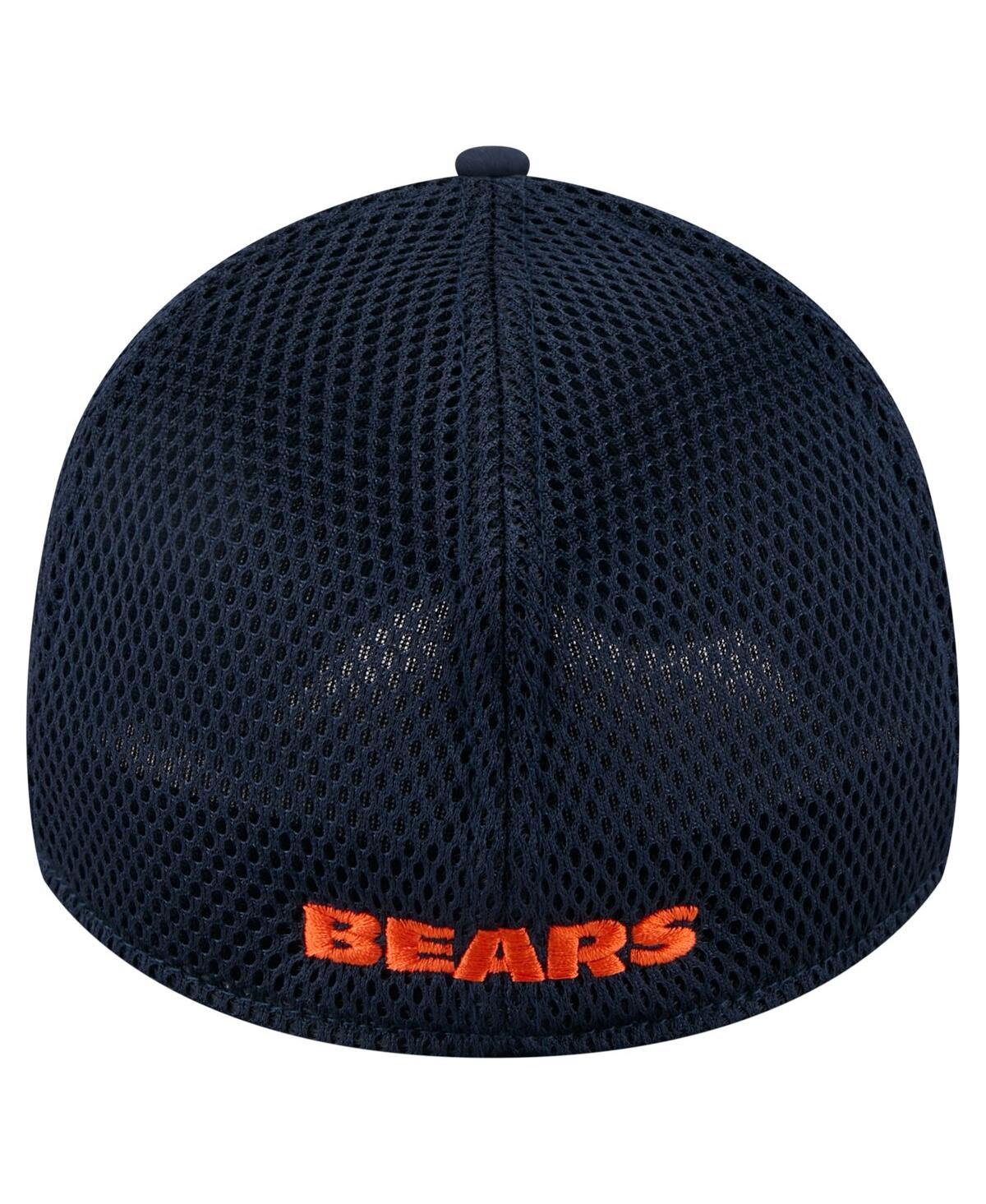 NEW ERA MEN'S NAVY CHICAGO BEARS GAME DAY LINEAR 39THIRTY FLEX HAT