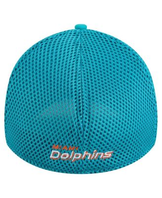Men's Aqua Miami Dolphins Game Day Linear 39THIRTY Flex Hat