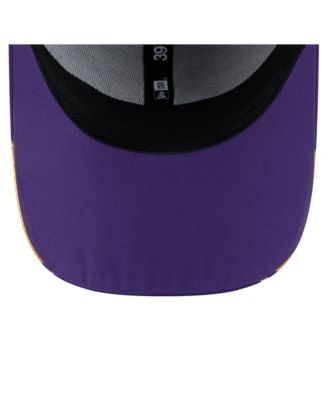 Мужская фиолетовая кепка New Era Minnesota Vikings Game Day Linear 39-го размера Flex