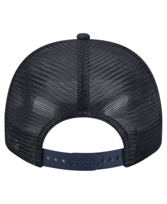 Мужская темно-синяя шляпа Detroit Tigers Vintage Rope Trucker A-образной формы с регулируемой длиной 9 футов для мужчин новой эры.