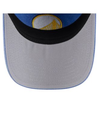 Мужская шляпа New Era Royal Golden State Warriors, окрашенная пигментом в 9-дюймовую регулируемую форму