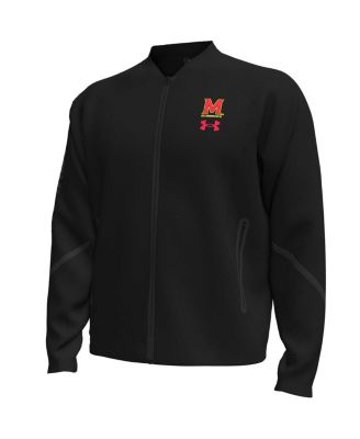 Men's Black Maryland Terrapins Unstoppable Full-Zip Bomber Jacket
