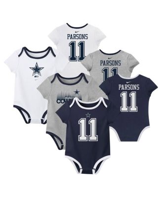 Nike - Baby Boys and Girls Micah Parsons Dallas Cowboys Name Number Bodysuit 3-pack