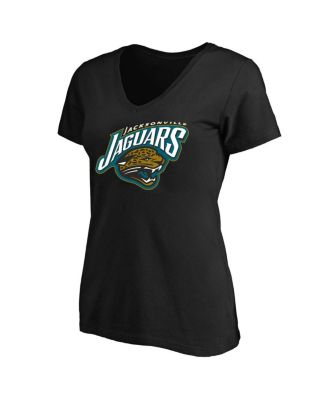 Женская черная футболка с классическим логотипом Jacksonville Jaguars размера плюс от Mitchell & Ness
