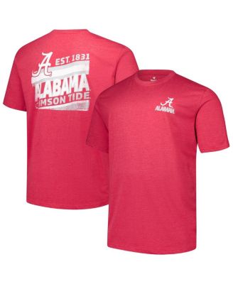 Fanatics - Men's  Crimson Alabama Crimson Tide Big Tall Ideal Faded T-Shirt