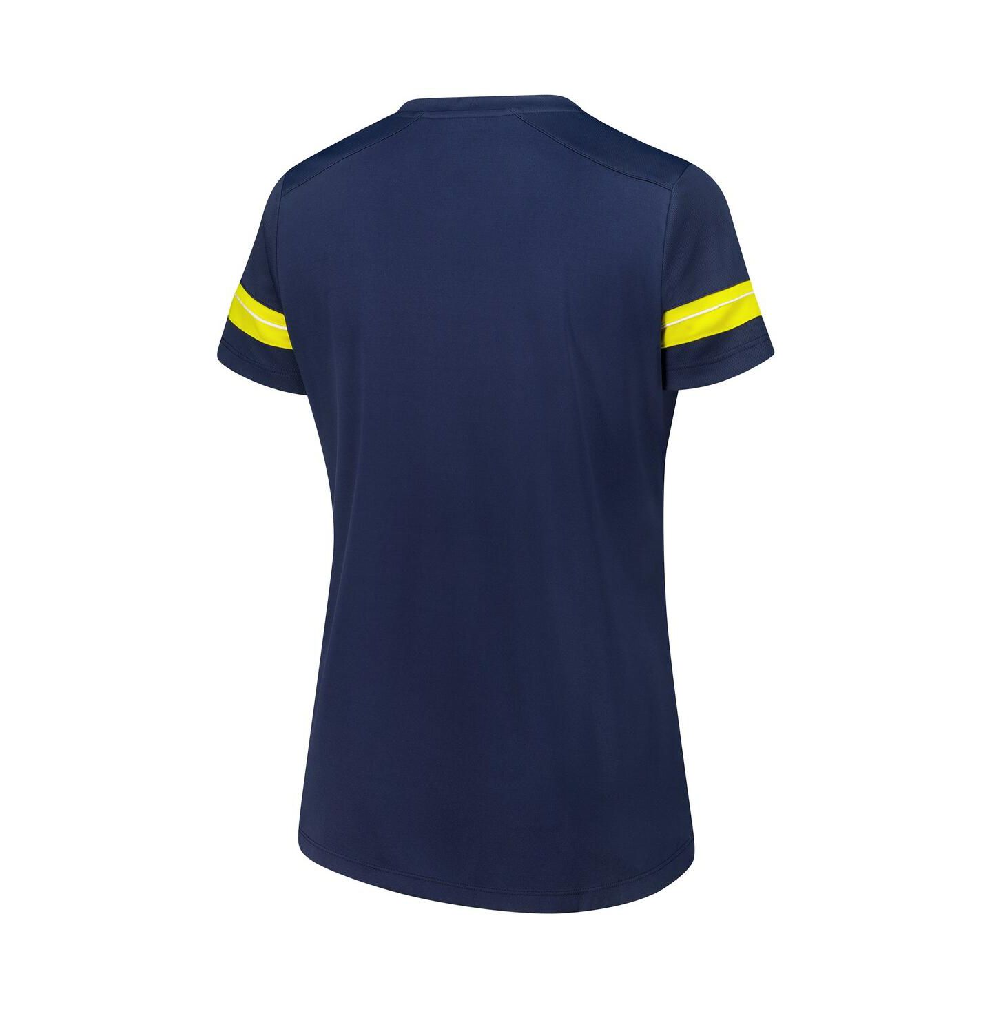 Женская футболка Fanatics Navy Michigan Wolverines Plus Size Overtime Readiness Lace-Up — фото 2
