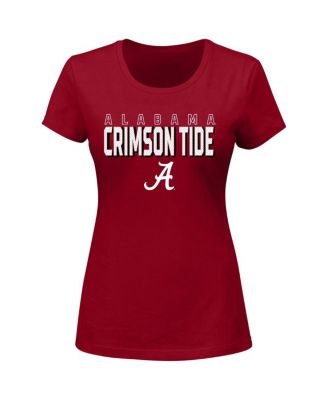 Женская футболка Fanatics Crimson Alabama Crimson Tide большого размера с круглым вырезом горловины