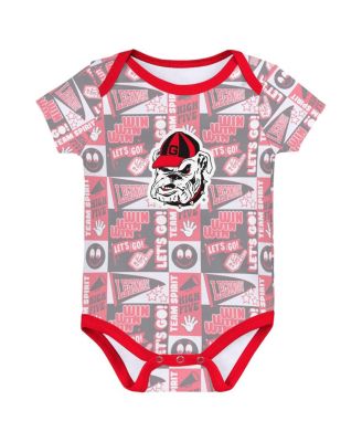 Baby Boys and Girls 3-Pack Georgia Bulldogs Sunday Comics Bodysuit Set