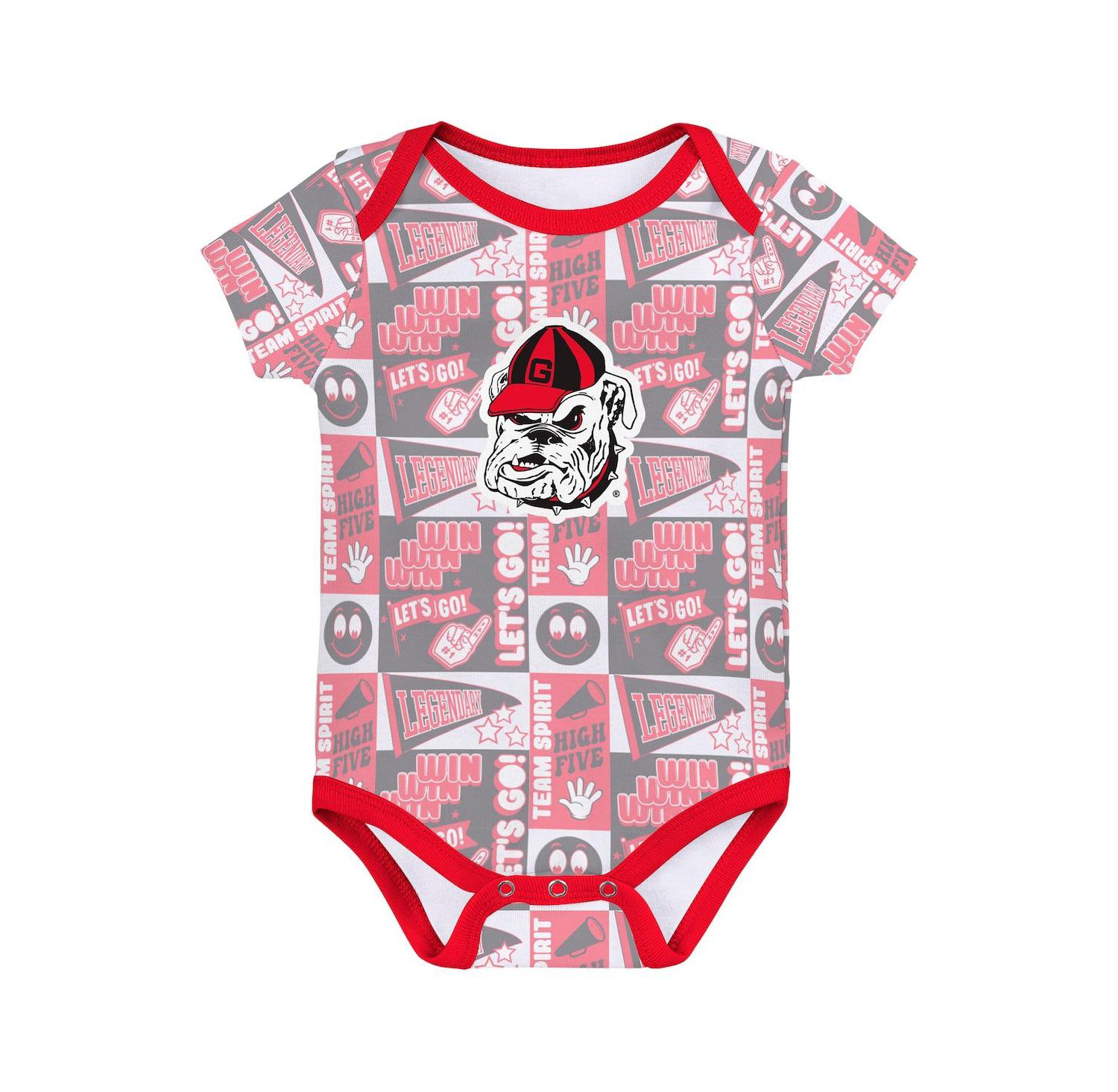 Baby Boys and Girls 3-Pack Georgia Bulldogs Sunday Comics Bodysuit Set