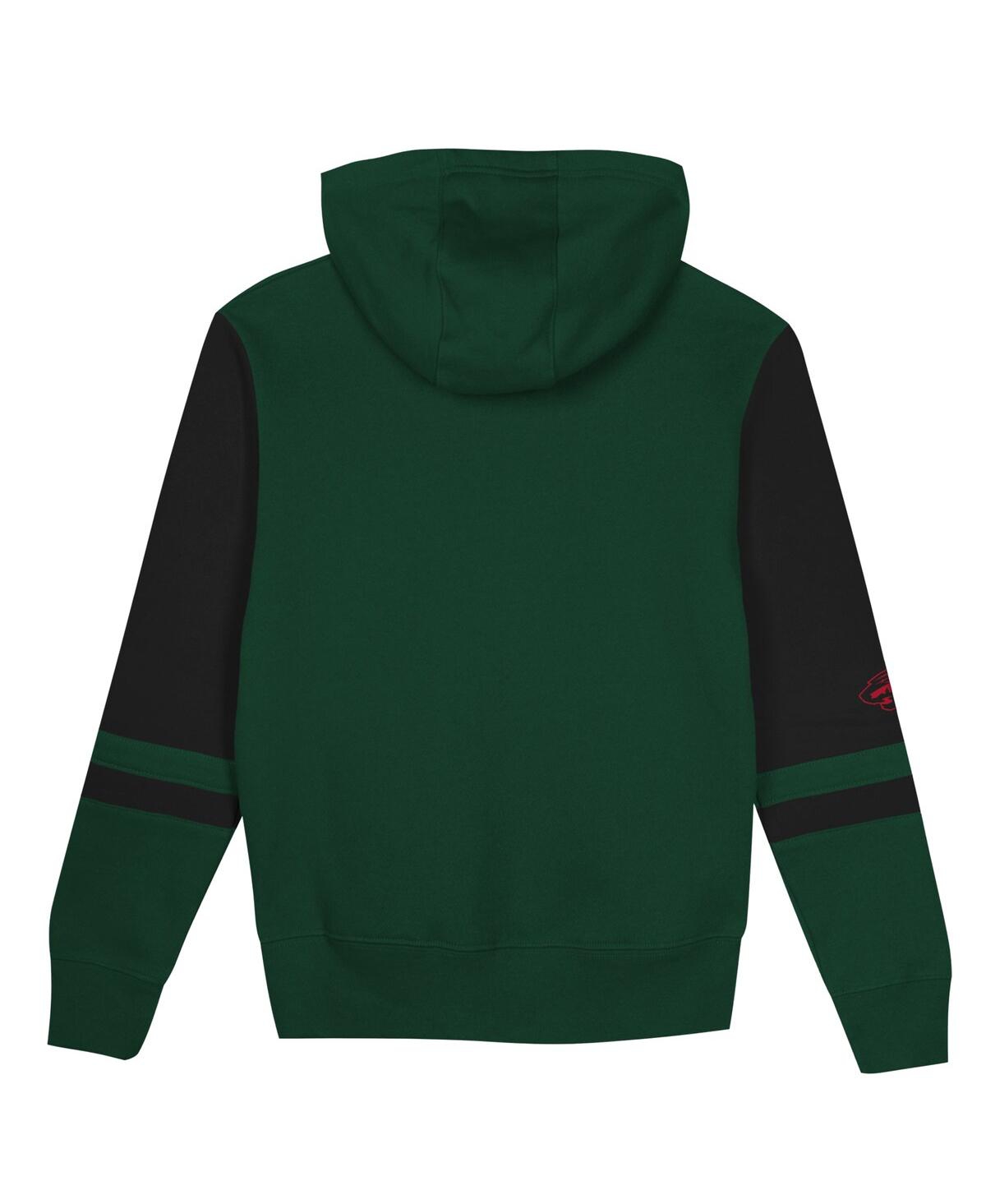 Outerstuff Preschool Green Minnesota Wild Face Off Full-zip Hoodie In Green