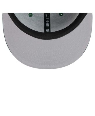 Приталенная шляпа New Era Men's Hunter Green Milwaukee Bucks Sport Night Script с односторонним рисунком 59 футов 52 дюйма