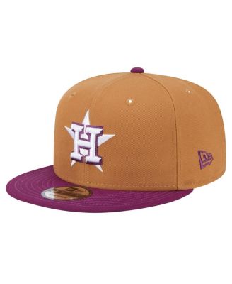 New Era - Men's Brown/Purple Houston Astros Color Pack Two-Tone 9FIFTY Snapback Hat