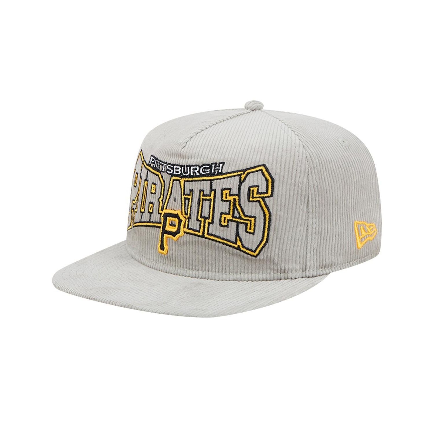 Men's Gray Pittsburgh Pirates Corduroy Golfer Snapback Hat