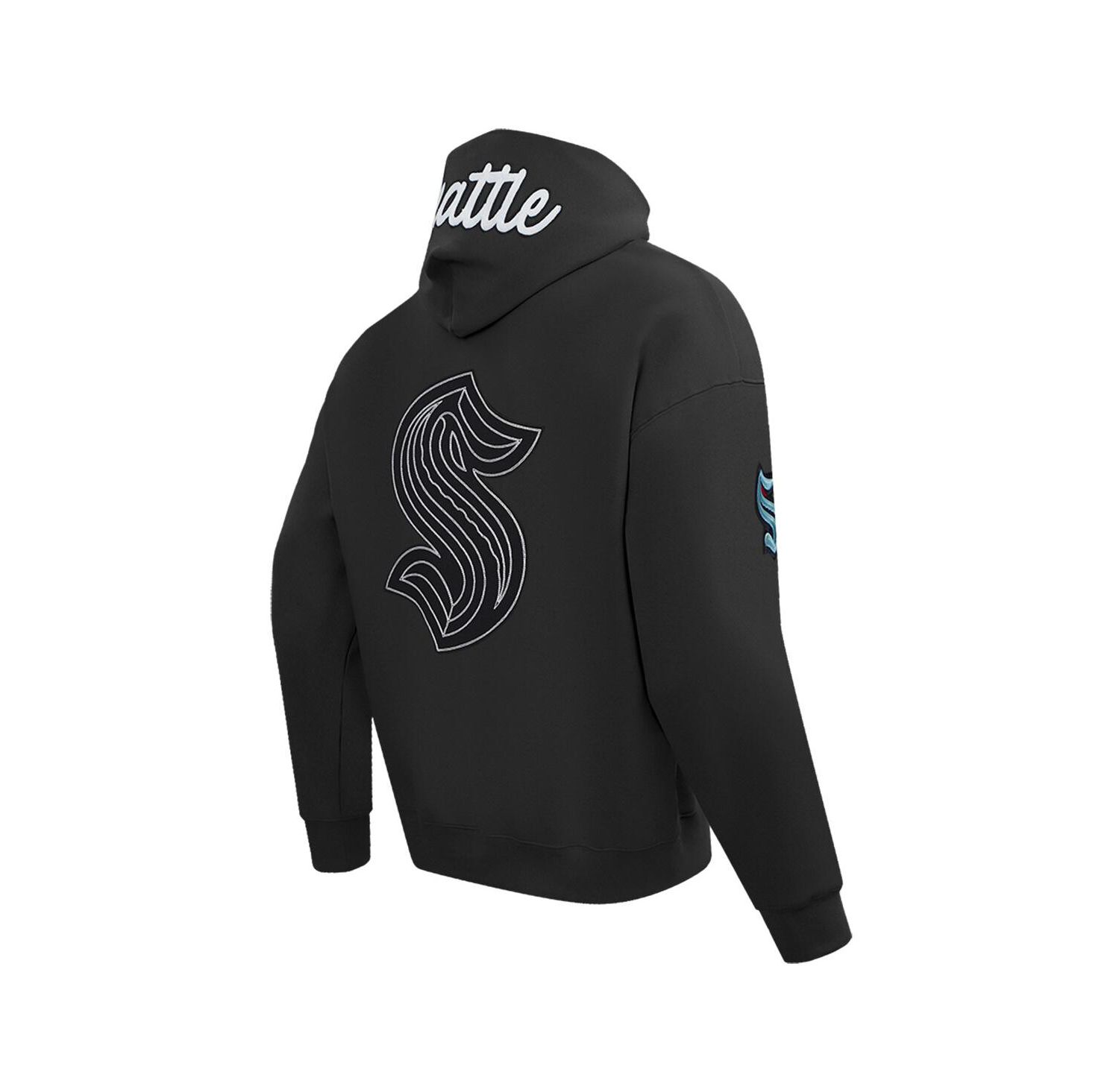 Men's Black Seattle Kraken Paint the City Pullover Hoodie