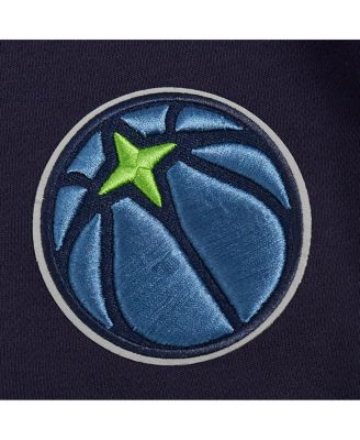 Про стандартные женские темно-Миннесота Тимбервулвз драгоценности укороченный пуловер толстовка с капюшоном