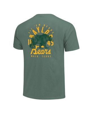 Image One Mens Green Baylor Bears Comfort Colors Mascot Overlay T-Shirt 6690₽