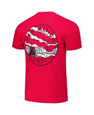 Men's and Women's Cherry New Mexico Lobos Scenic Comfort Colors T-Shirt